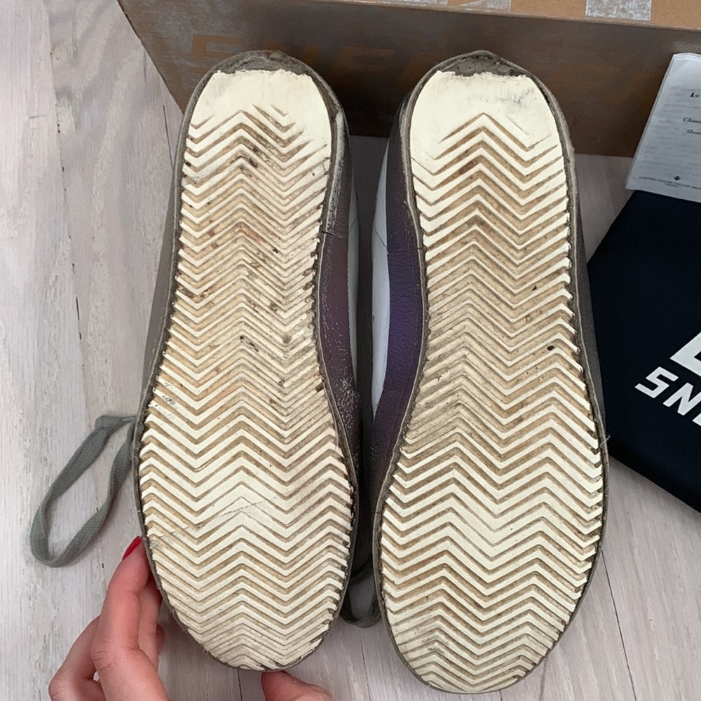 Golden Goose Superstar Sparkly White/ Iridescent Sneakers - Picture 8 of 9